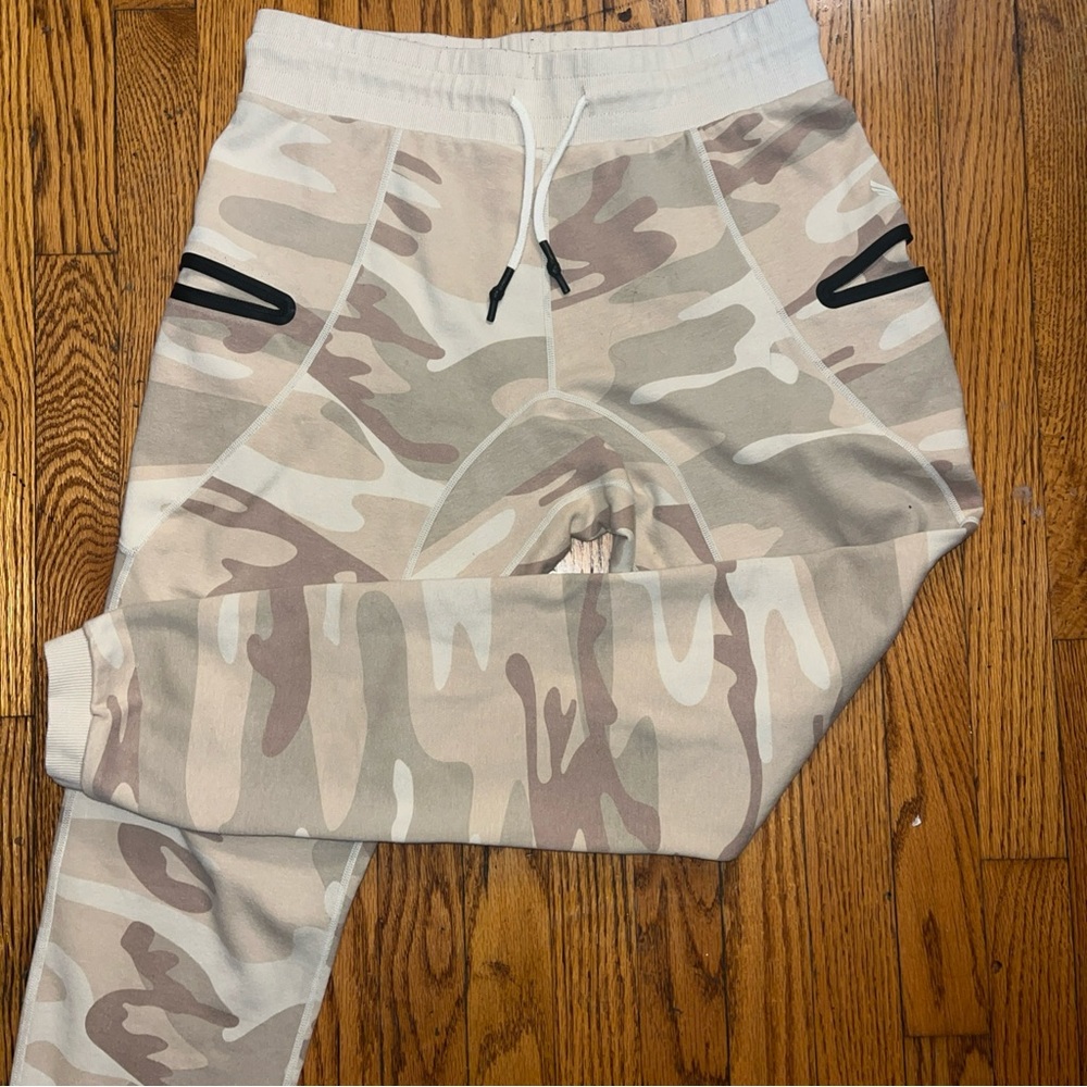 ASRV Tan and Cream Sweatpants Relaxed Fit